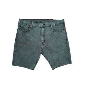 Levi’s 412 Green Acid Wash Denim Shorts – Size W40